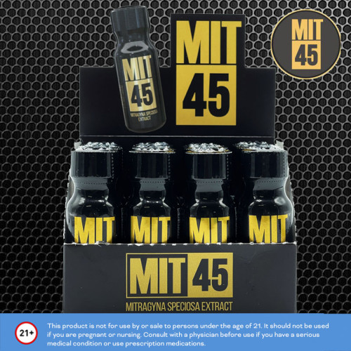 MIT45 KRATOM EXTRACT LIQUID SHOT 12CT/DISPLAY           